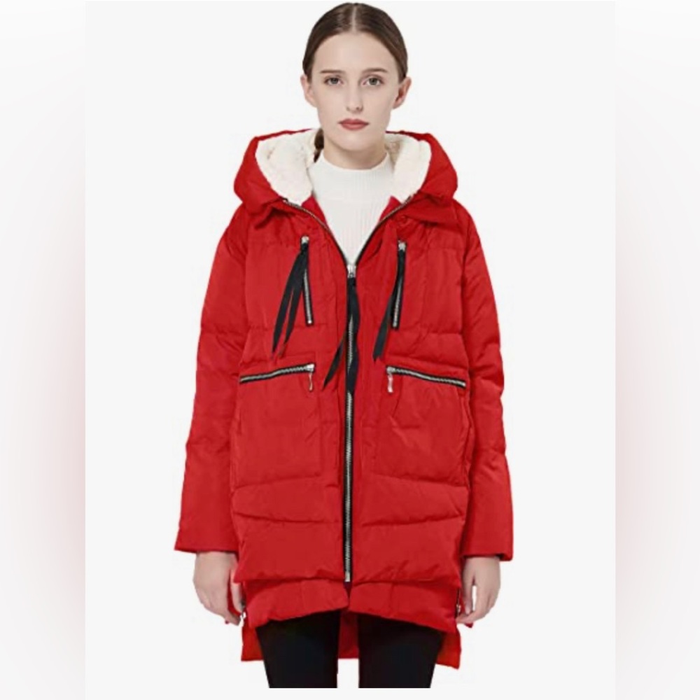 Red Orolay Jacket - size Small